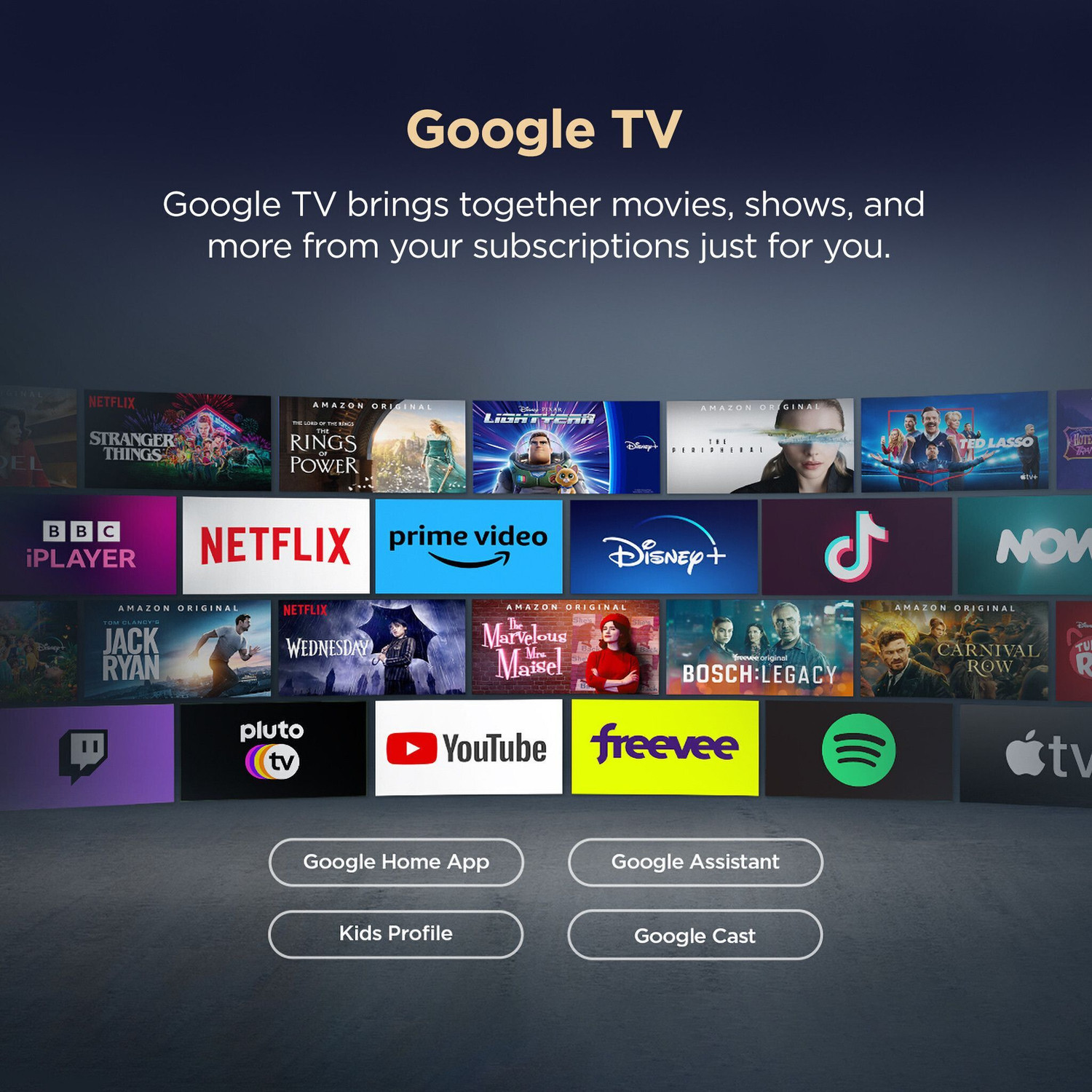Image of TCL 65Q6CS 164 cm (65 inch) Ultra HD (4K) Mini LED Smart Google TV with High HDR Brightness | 312+ Dimming Zones | AiPQ Processor | Dolby Vision-Atmos 40 W ONKYO 2.1 Hi-Fi System | IMAX Enhanced