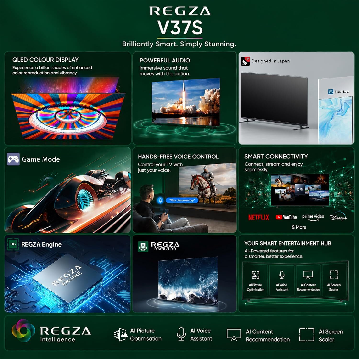 Image of TOSHIBA V37SP 126 cm (50 inch) QLED Full HD Smart VIDAA TV