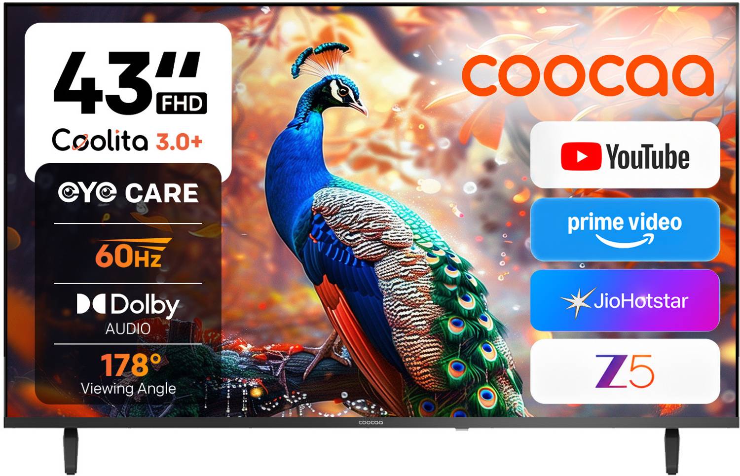 Coocaa S4U Plus 43 inch Full HD LED Smart TV
