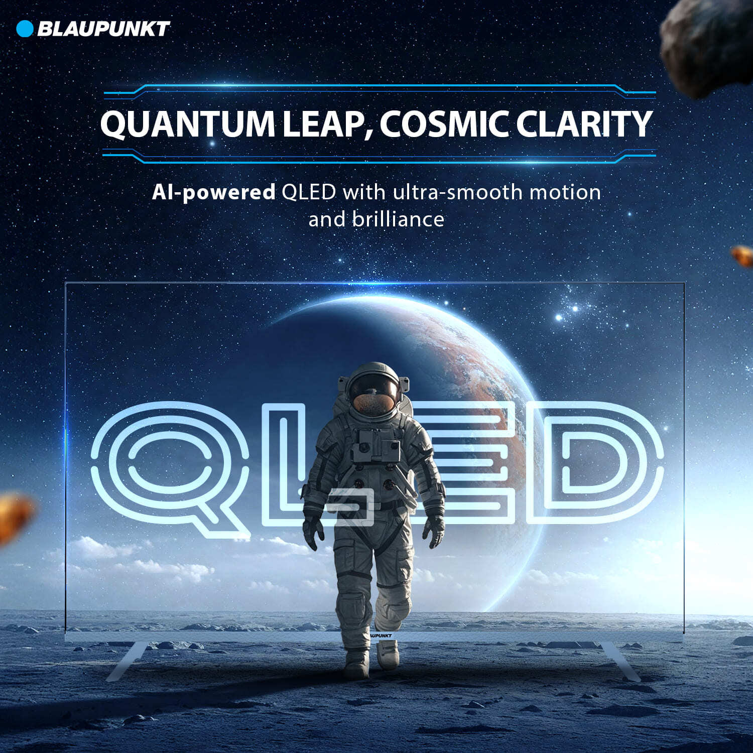 Image of Blaupunkt Quantum Dot 100 cm (40 inch) QLED Full HD Smart Android TV with 48W Sound Output | Dolby Audio | Bezel Less Design | RealTek Processor|Chromecast| 10,000 Plus Apps and Games | Google Assistant