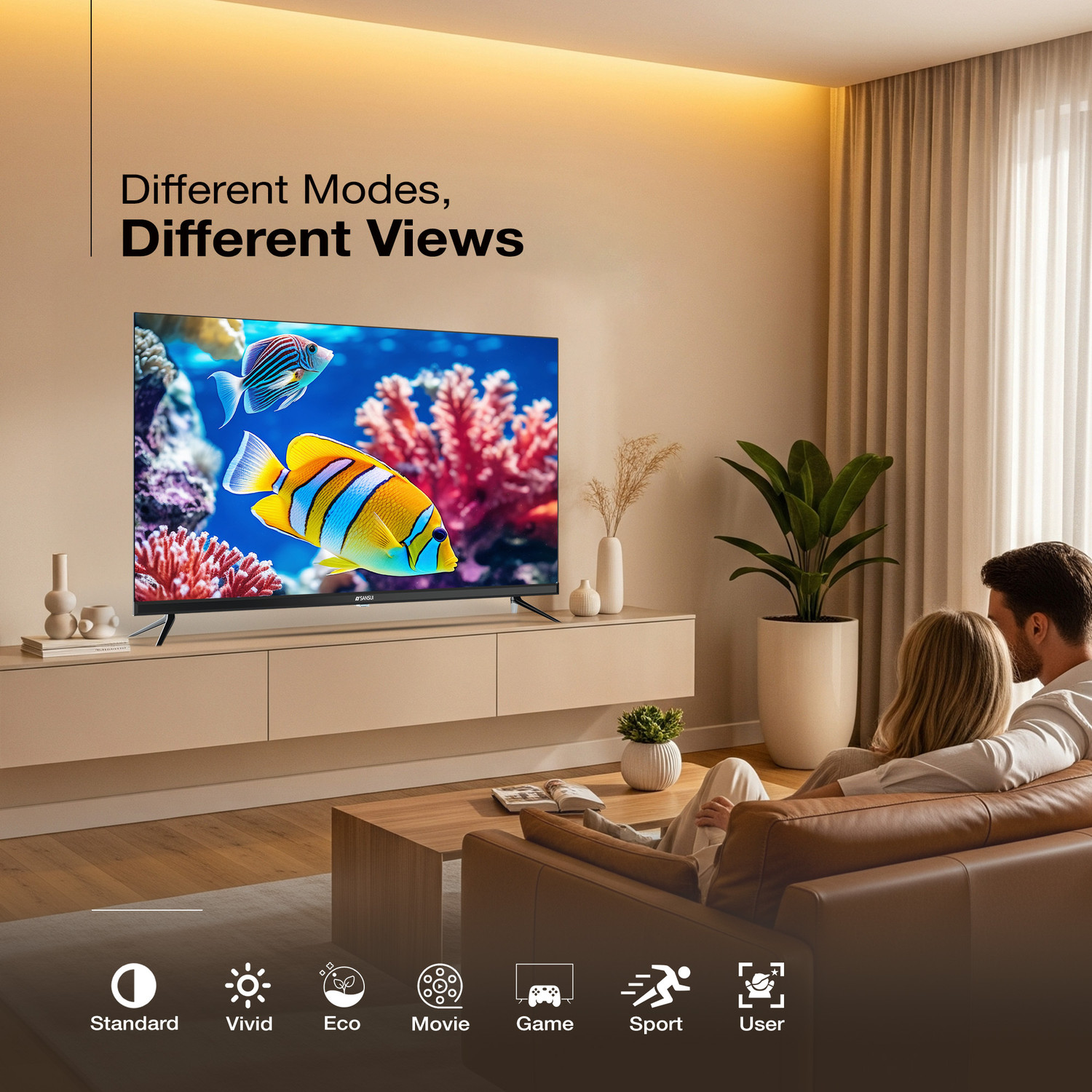 Image of Sansui 80 cm (32 inch) HD Ready LED Smart Coolita TV with IPS Panel| Dolby Audio| Surround Sound| 60Hz Refresh Rate