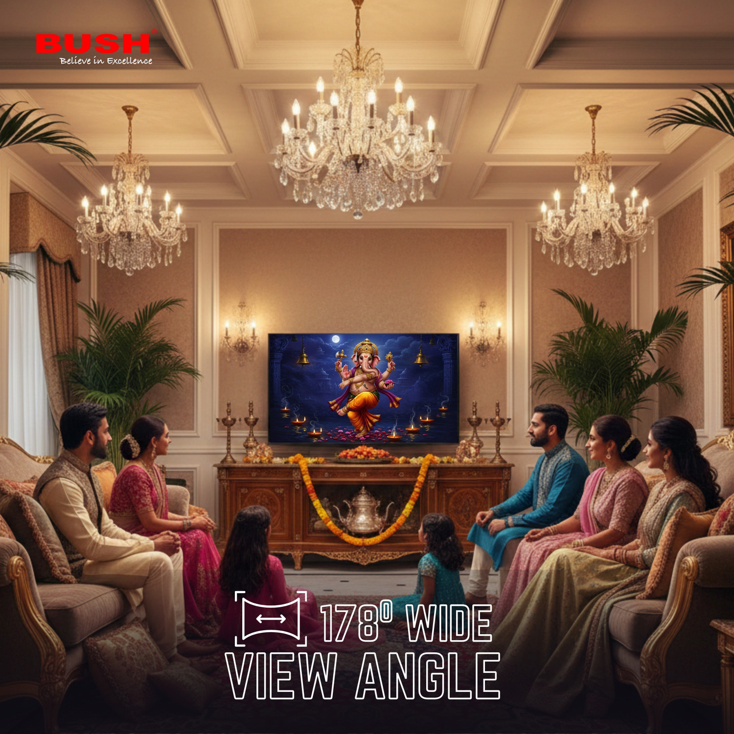 Image of Bush 80 cm (32 inch) HD Ready LED Smart Android Based TV