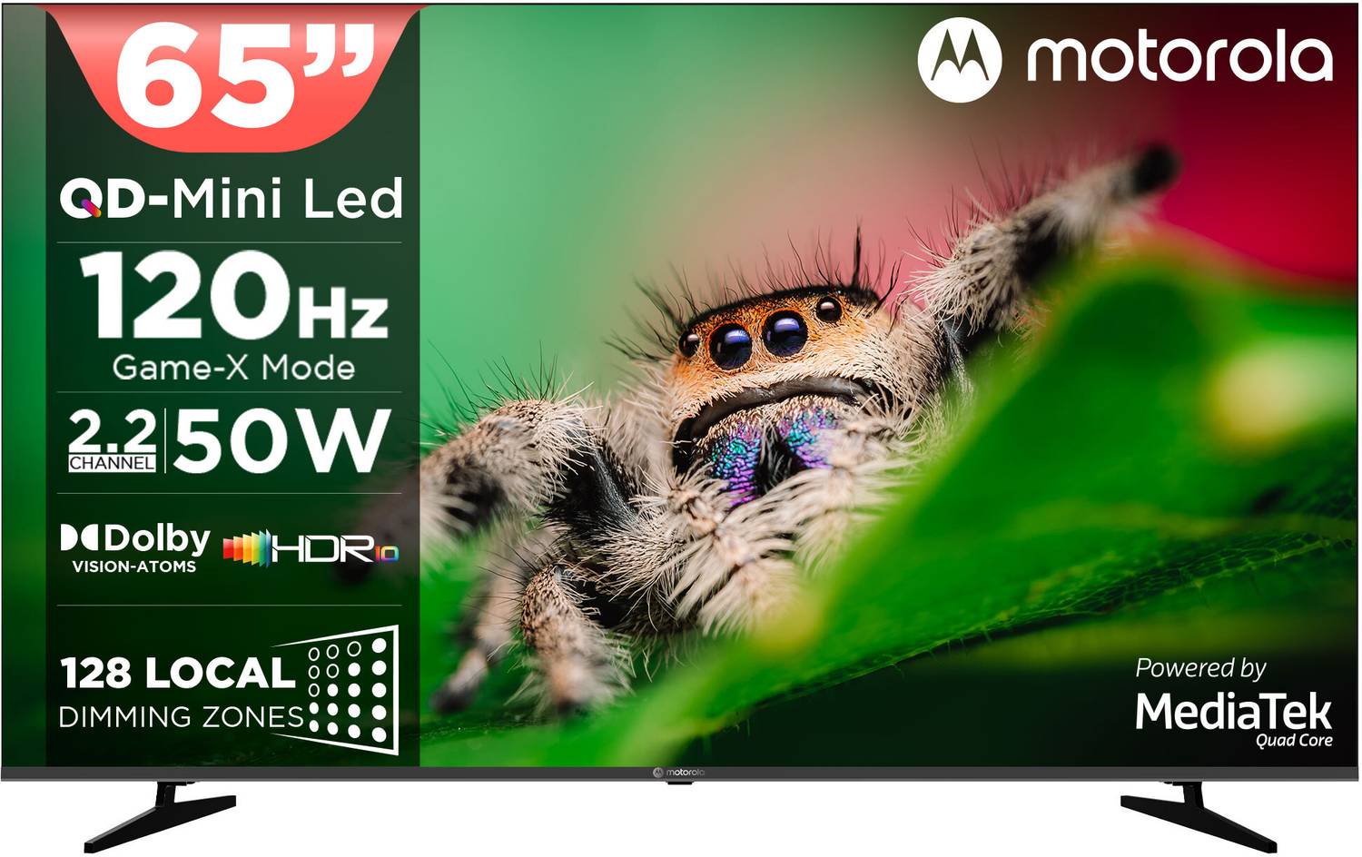 MOTOROLA 165 cm (65 inch) Ultra HD (4K) Mini LED Smart Google TV