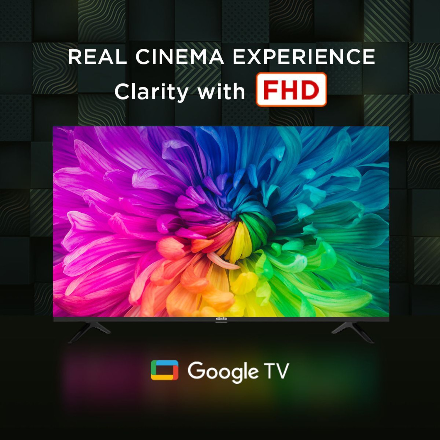 Image of Elista 108 cm (43 inch) Ultra HD (4K) LED Smart Google TV with Frameless Design