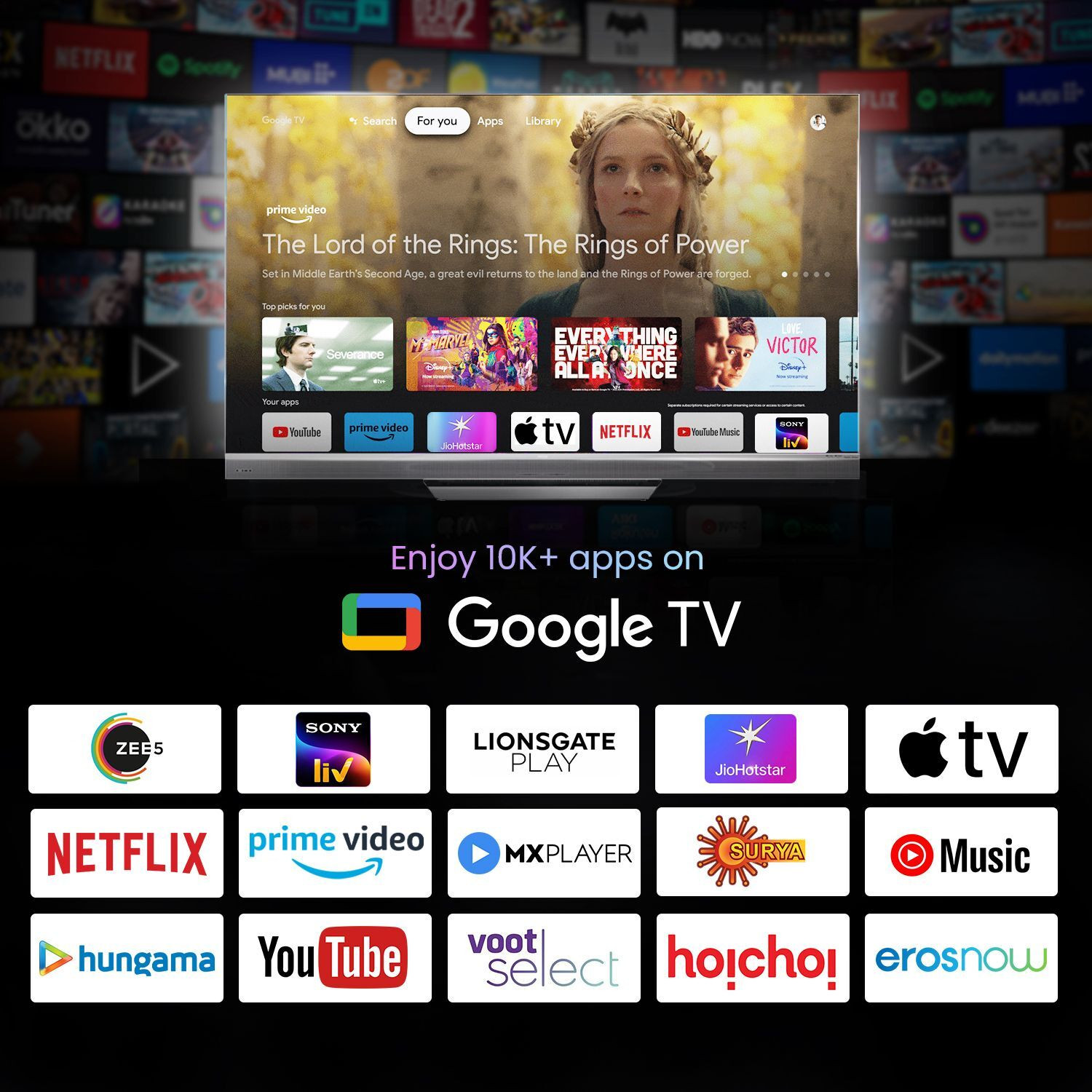 Image of Haier M95 189 cm (75 inch) Ultra HD (4K) Mini LED Smart Google TV with Dolby Vision IQ |Sound By Harmon Kardon |Dolby Atmos | 2.1 Ch 60W Speaker with Subwoofer| Solar Remote