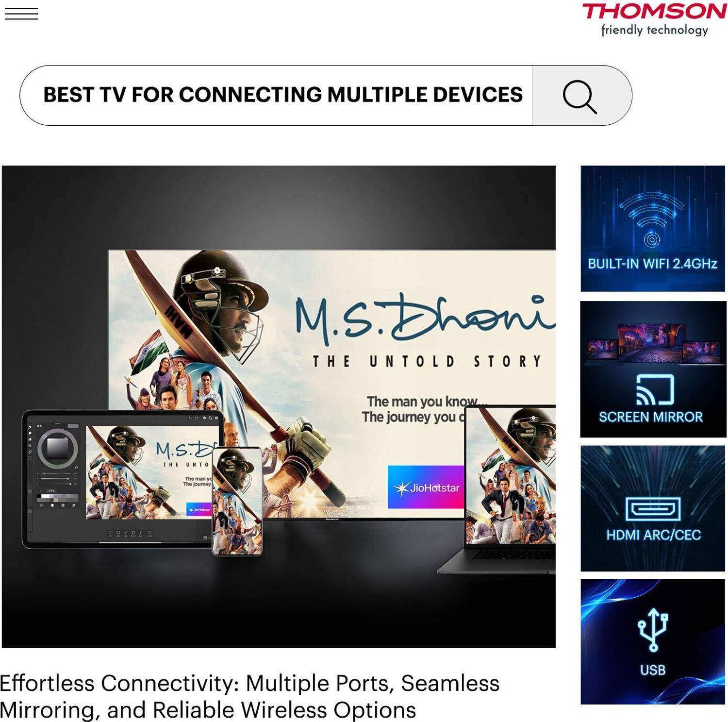 Thomson Alpha 40 inch QLED Smart TV - Image 5