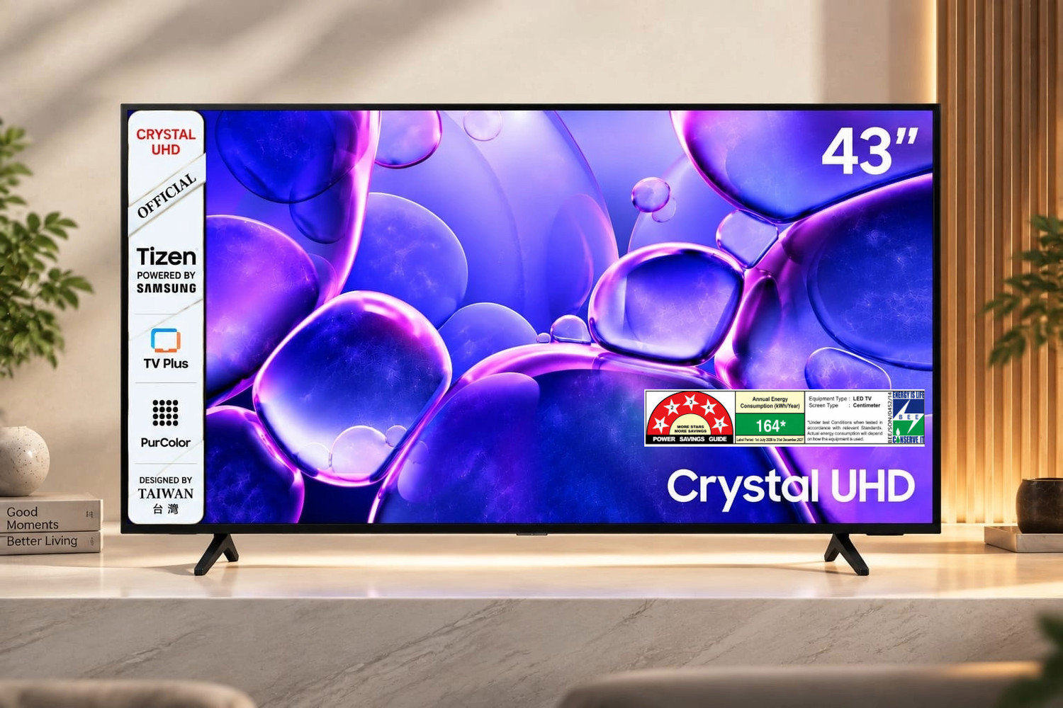 Image of jinis 109.22 cm (43 inch) OLED Ultra HD (4K) Smart Tizen TV 2026 Edition with TV is 43-inch Full HD Tizen TV with HDR, Dolby Audio and Crystal Processor.