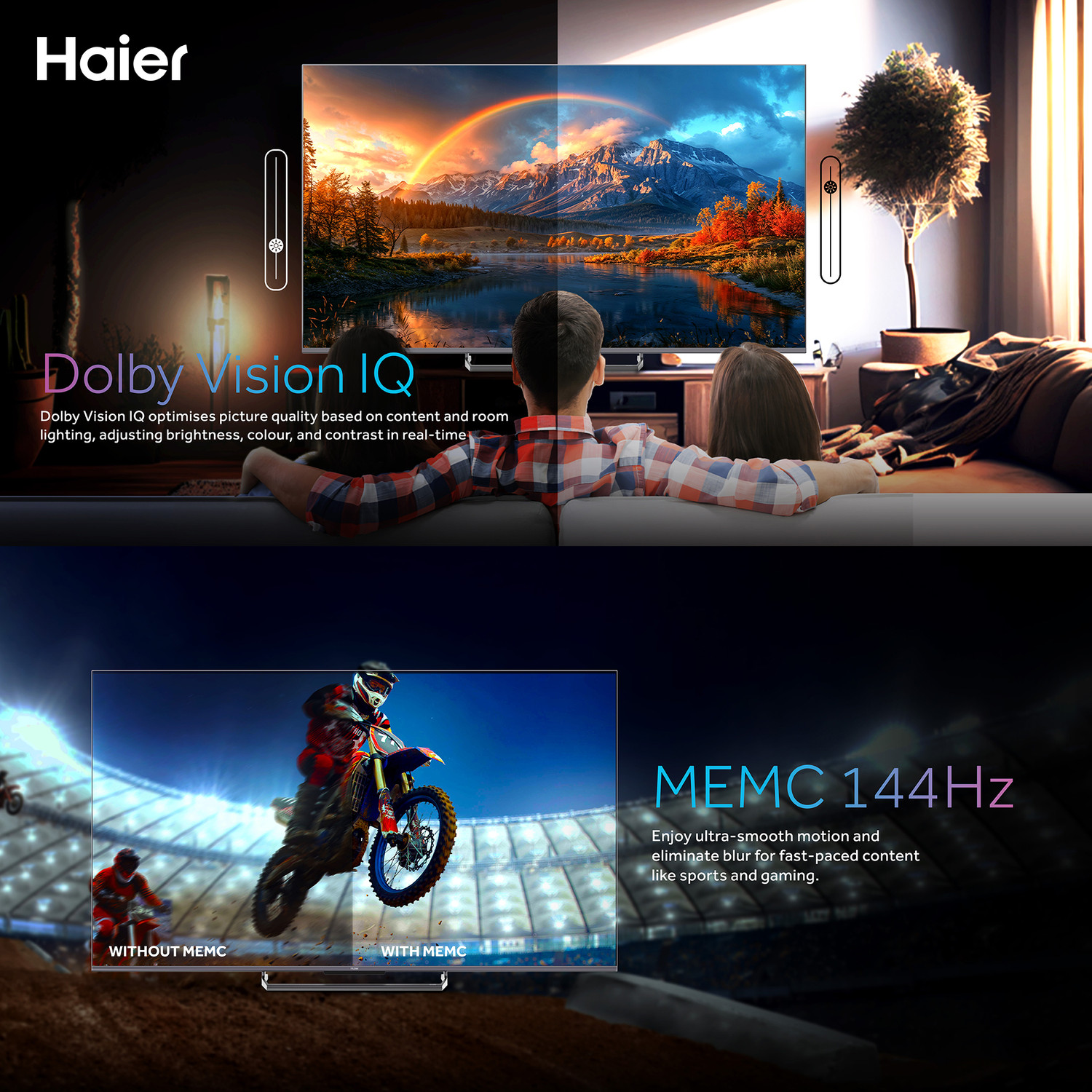 Image of Haier 189 cm (75 inch) QLED Ultra HD (4K) Smart Google TV