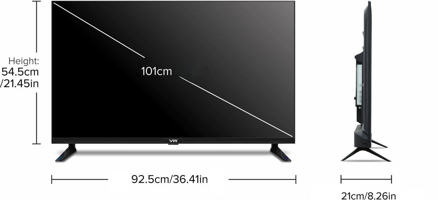 Image of VW 101 cm (40 inch) QLED Full HD Smart Android TV 2026 Edition