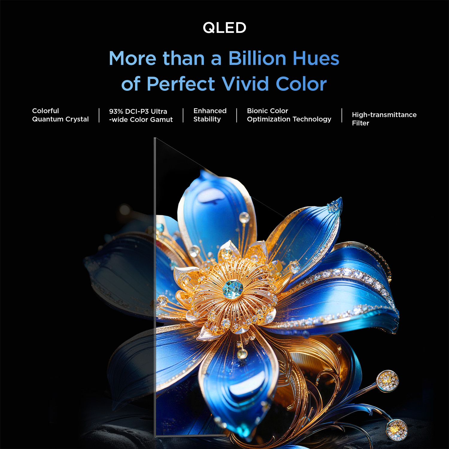 Image of TCL T6D 189.31 cm (75 inch) QLED Ultra HD (4K) Smart Google TV 2026 Edition with HDR10+ Dolby Vision- Atmos 34W 120 Hz Game Accelerator (DLG) TCL AI Slim & Uni body Design