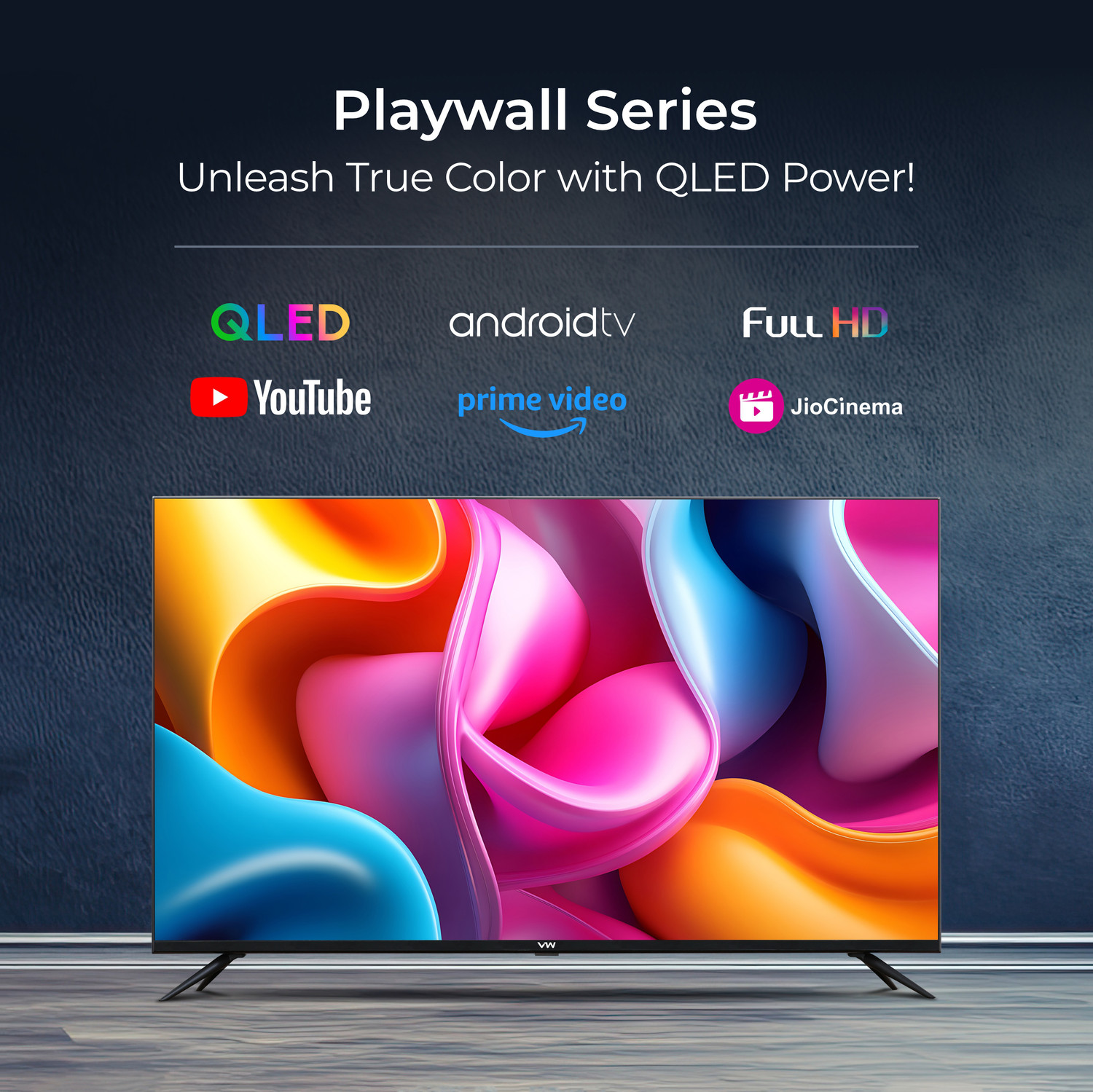 Image of VW Spectra Series 109 cm (43 inch) QLED Full HD Smart Android TV