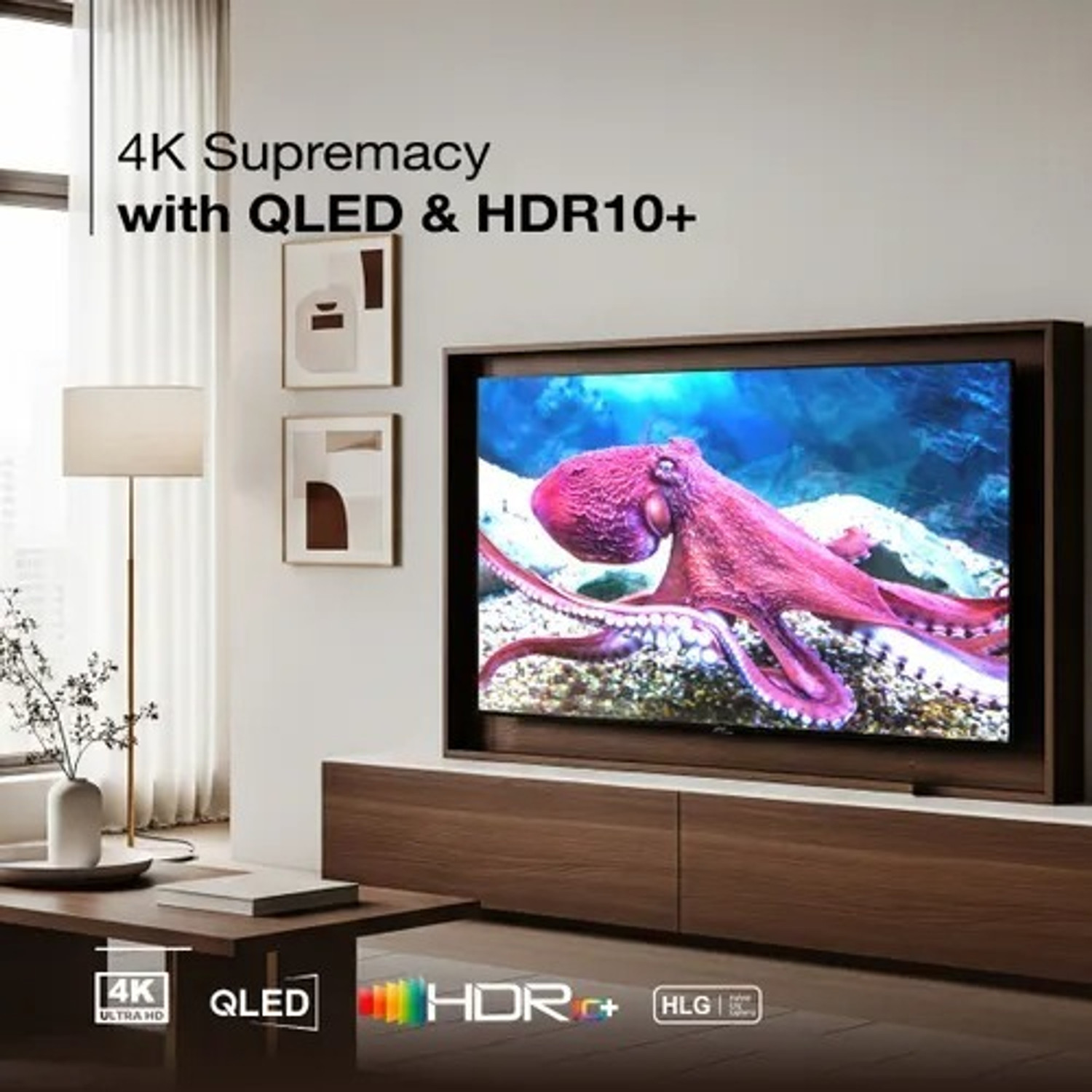Image of Sansui 140 cm (55 inch) QLED Ultra HD (4K) Smart Google TV with HDR10+ /HLG, Dolby Vision, MEMC, Dolby Atmos,GOOGLE 5.0