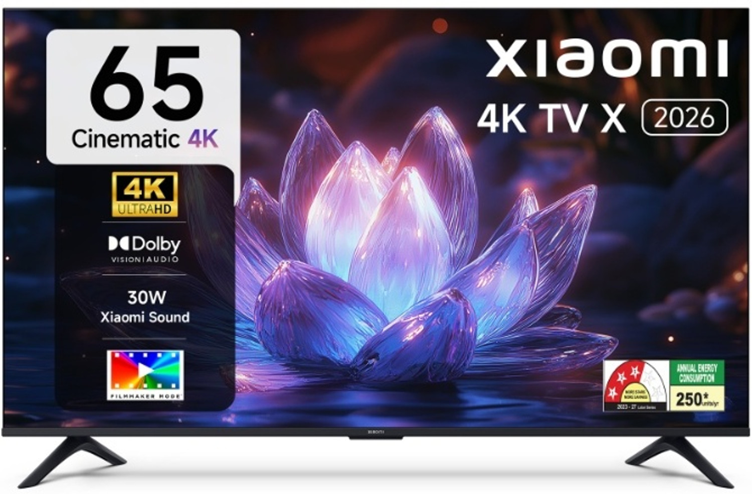 Image of XIAOMI X Series 165.1 cm (65 inch) Ultra HD (4K) LED Smart Google TV 2026 Edition with Dolby Vision, HDR 10, 34W Dolby Audio, Xiaomi Sound, Film-maker mode, 120 Hz Game Booster, Mi TV (L65MB-AIN)
