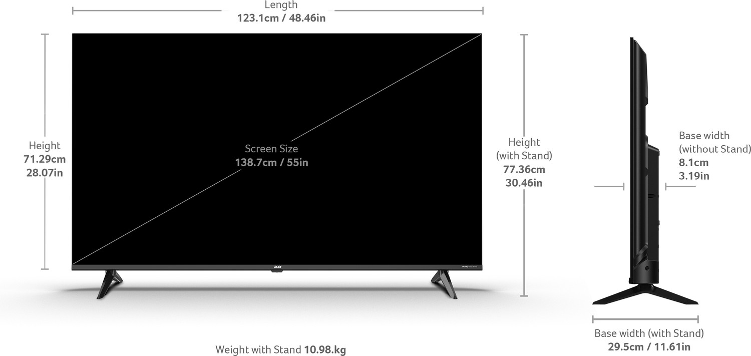 Image of Acer Ultra V 138.78 cm (55 inch) QLED Ultra HD (4K) Smart Google TV