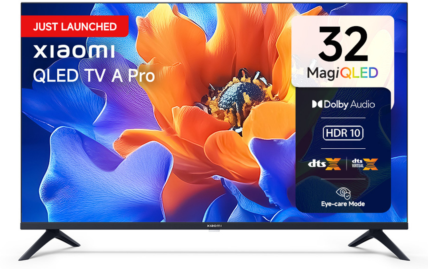 Image of XIAOMI A Pro 80 cm (32 inch) QLED HD Ready Smart Google TV with 200+ Free Channels | HDR 10 | Dolby Audio | Premium Metal Bezel-less Design | DTS X | DTS Virtual: X| Mi TV