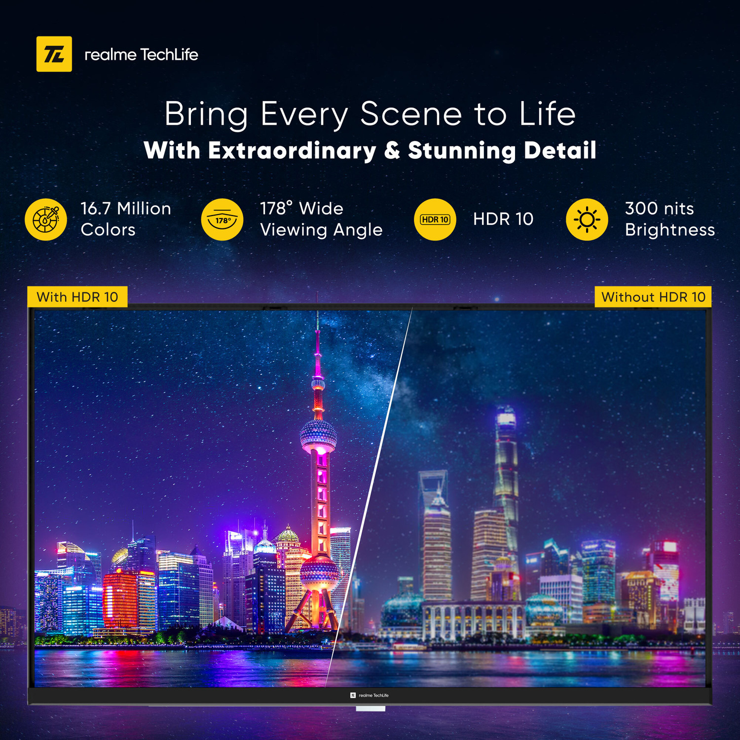 Image of realme TechLife 80 cm (32 inch) QLED HD Ready Smart Google TV 2026 Edition