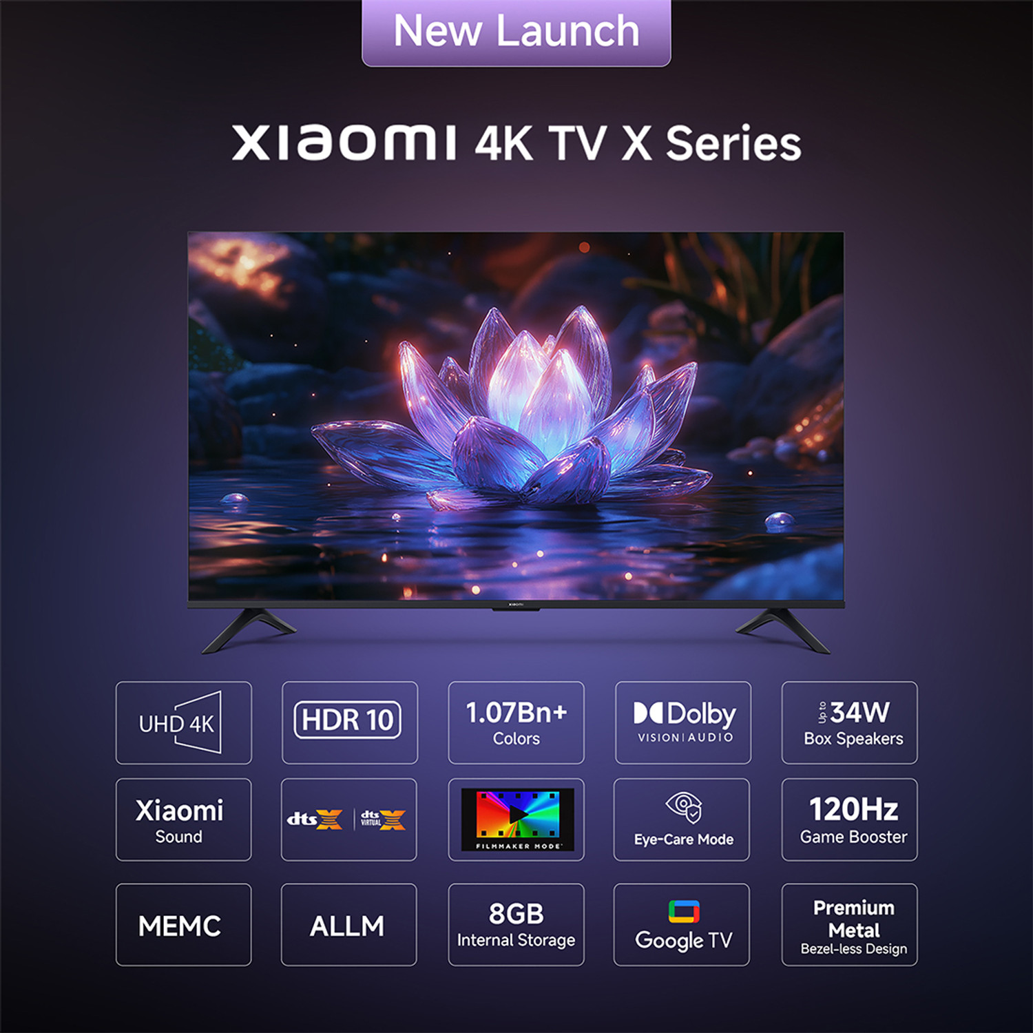 Image of XIAOMI 125 cm (50 inch) Ultra HD (4K) LED Smart Google TV with Dolby Vision | HDR 10 | 30W Dolby Audio | Xiaomi Sound | Film-maker Mode | 120 Hz Game Booster | Mi TV