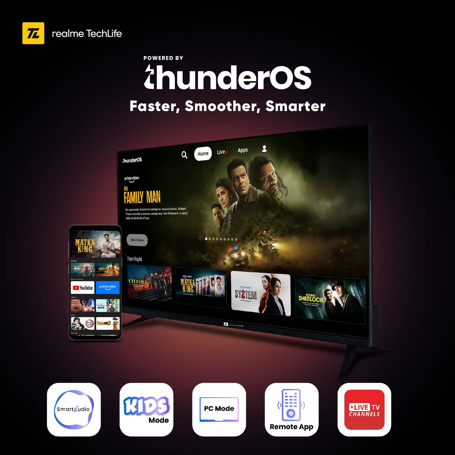 80 cm (32 inch) QLED HD Ready Smart Android TV 2025 Edition - Image 4