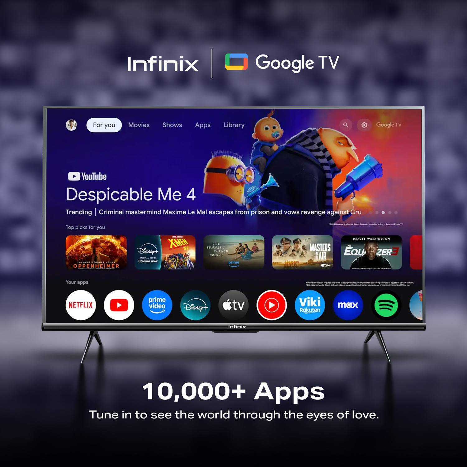 Image of Infinix 32GH3Q 80 cm (32 inch) QLED HD Ready Smart Google TV with Bezel-less Design| EPIC Engine| Google Assistant| Built-in Chromecast| Google Home App compatibility| Dual-Band WiFi|