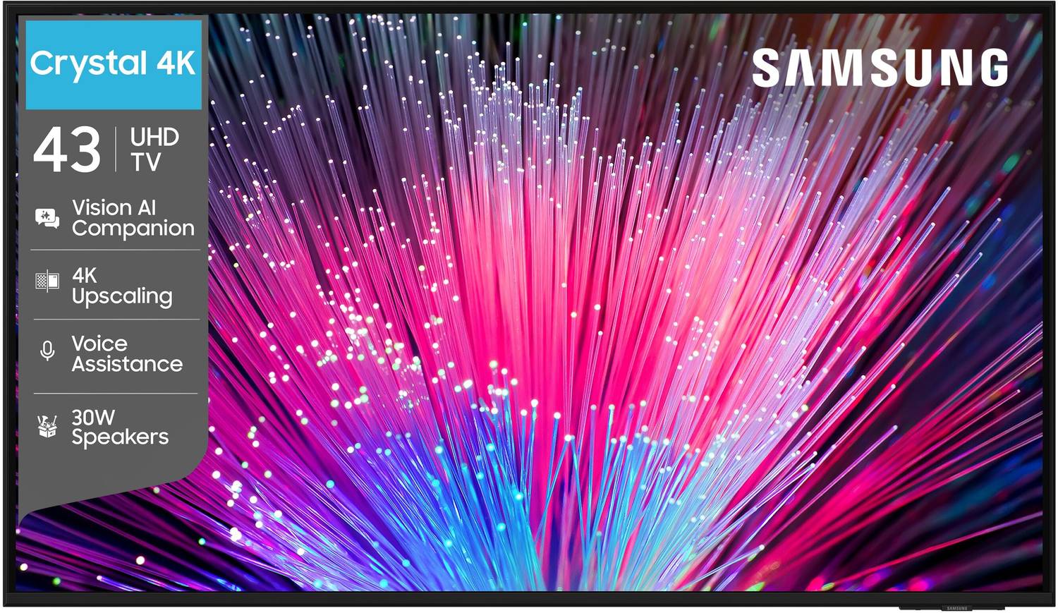 Crystal Vision AI 108 cm (43 inch) Ultra HD (4K) LED Smart Tizen