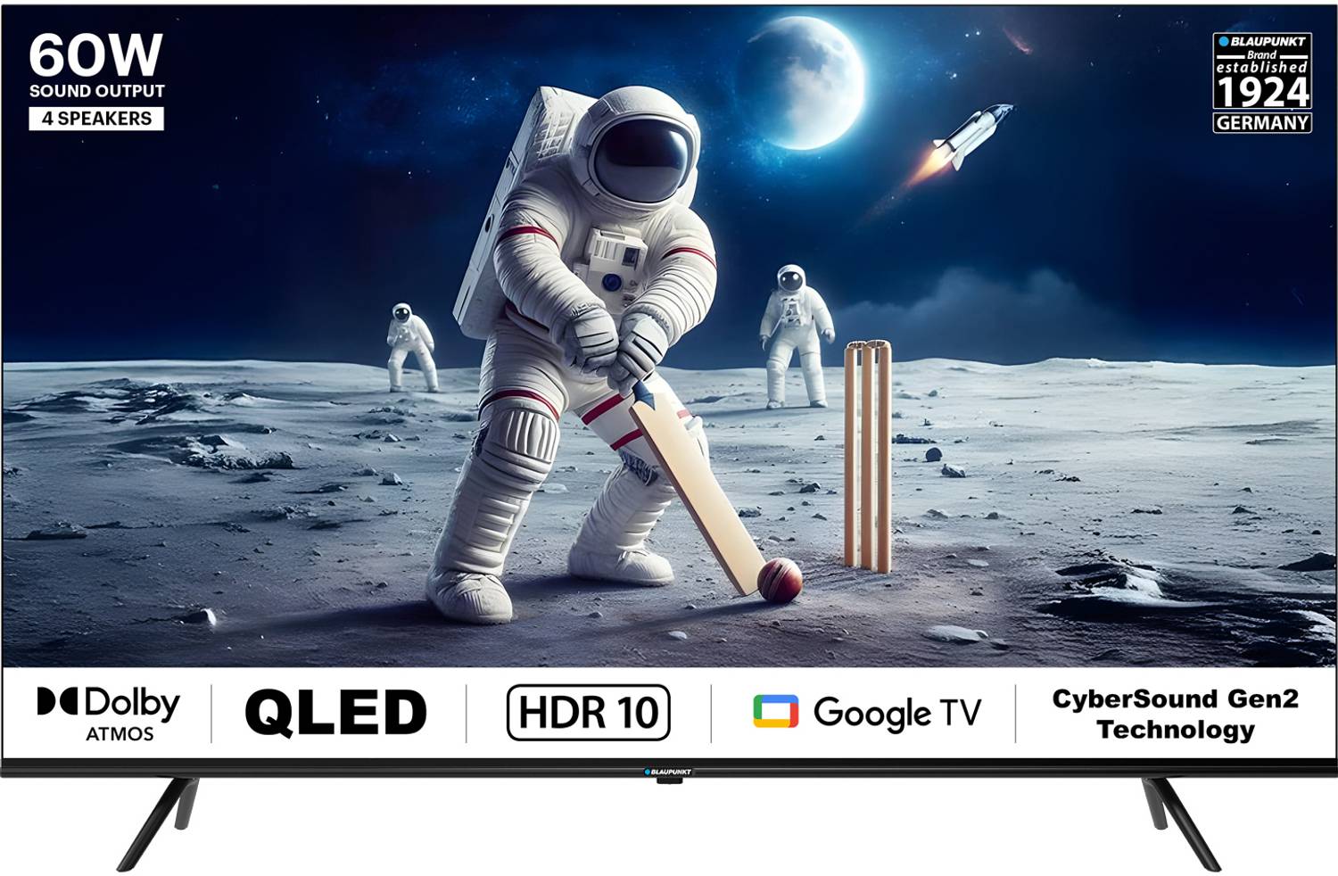 Blaupunkt 139 cm (55 inch) QLED Ultra HD (4K) Smart Google TV wit
