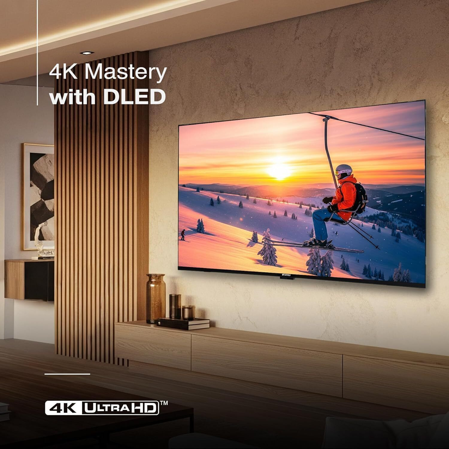 Image of Sansui prime 109 cm (43 inch) Ultra HD (4K) LED Smart Google TV with Bezel Less Design|A+ Display, 1.0B Colors|MEMC|HSR120Hz|HDR10|HLG |LED