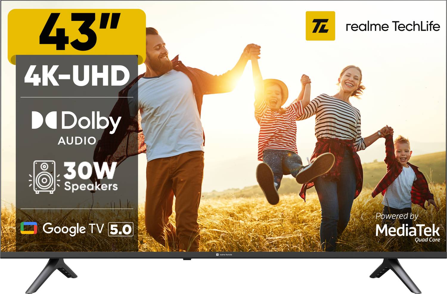 realme TechLife 108 cm (43 inch) Ultra HD (4K) LED Smart Google T