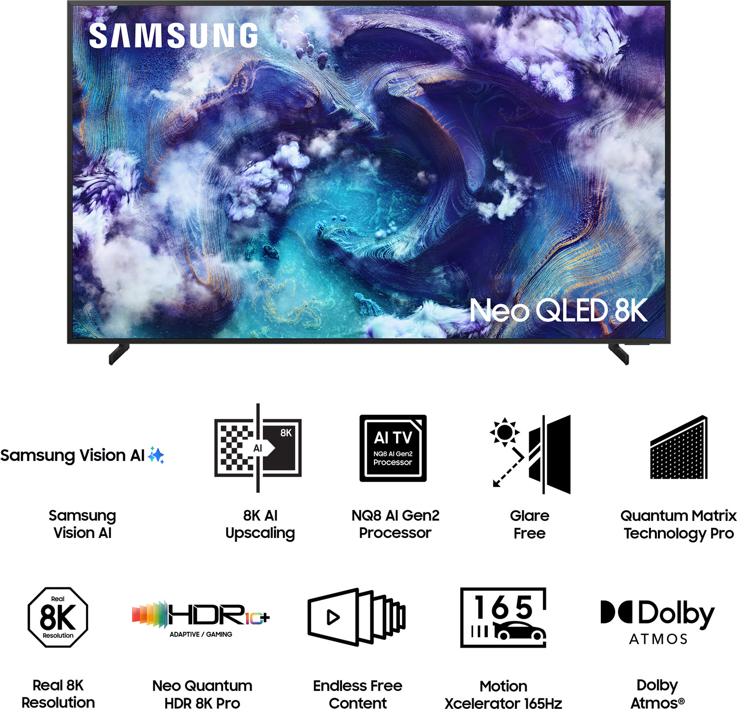 Image of Samsung Mini-LED 189 cm (75 inch) Ultra HD (8K) Neo QLED Smart Tizen TV