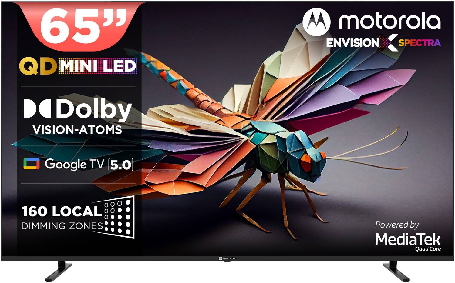 Motorola 165 Cm 65 Inch Ultra Hd 4k Mini Led Smart Google price history chart and lowest price