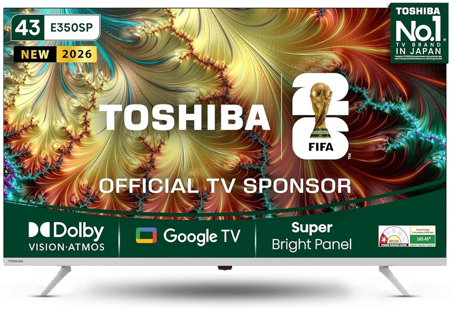 Image of TOSHIBA 109.2 cm (43 inch) Ultra HD (4K) LED Smart Google TV