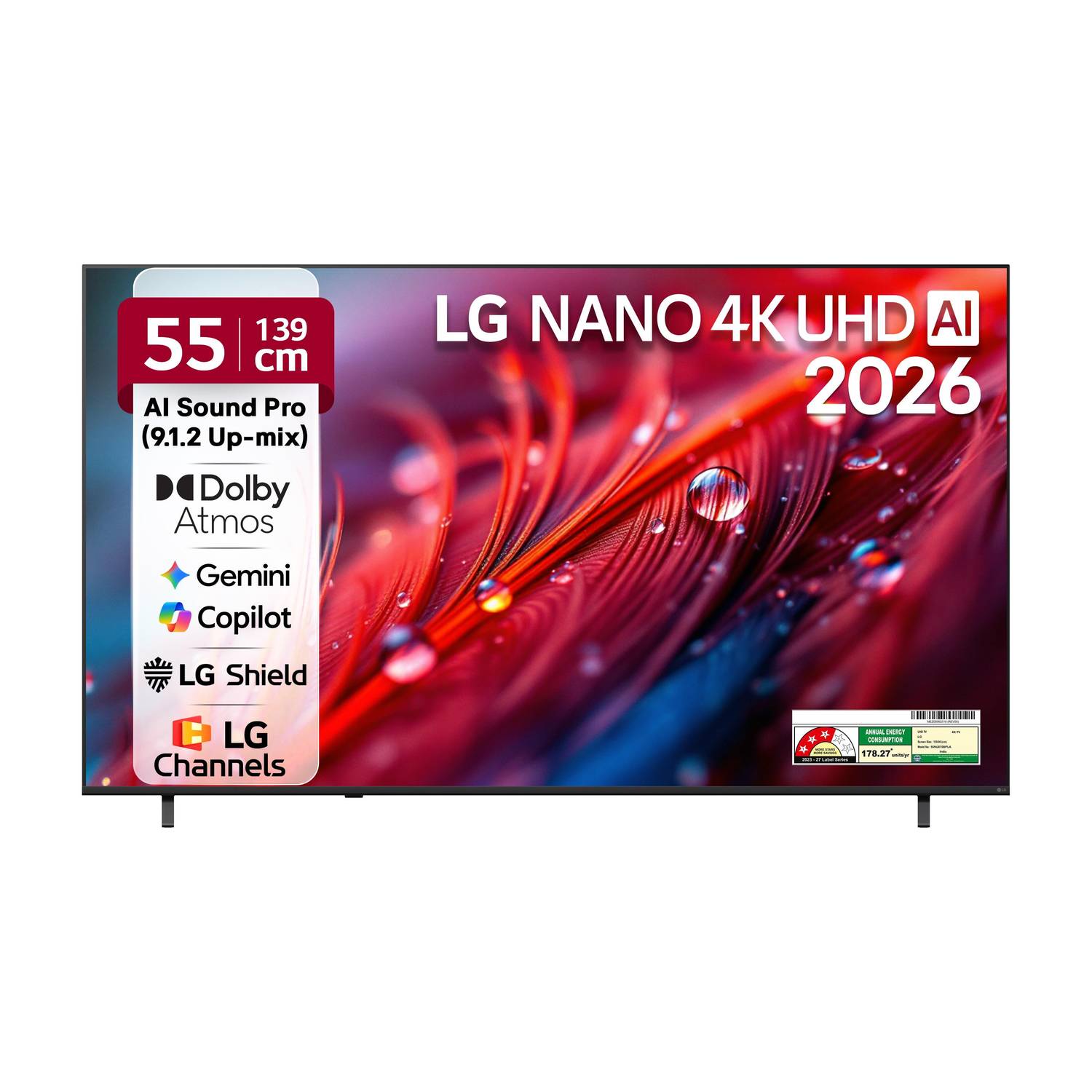 LG 55 inch 4K Ultra HD Smart TV 2026 Edition - Image 1