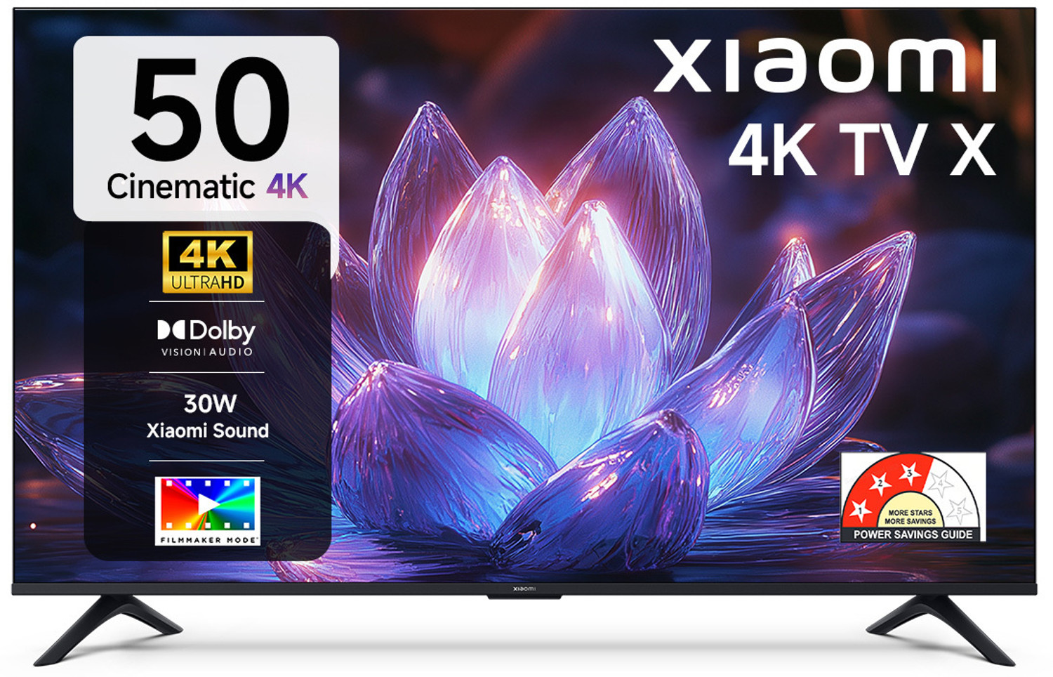 Image of XIAOMI 125 cm (50 inch) Ultra HD (4K) LED Smart Google TV with Dolby Vision | HDR 10 | 30W Dolby Audio | Xiaomi Sound | Film-maker Mode | 120 Hz Game Booster | Mi TV