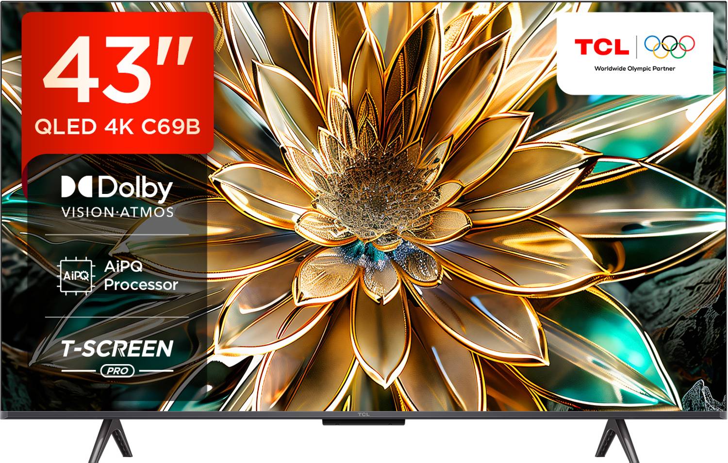 TCL C69B 108 cm (43 inch) QLED Ultra HD (4K) Smart Google TV with