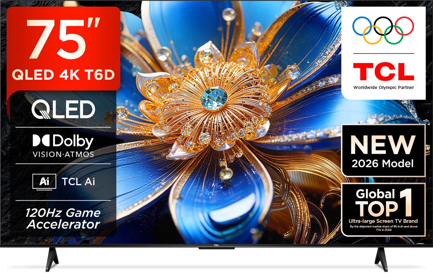 T6D 189.31 cm (75 inch) QLED Ultra HD (4K) Smart Google TV 2026 E
