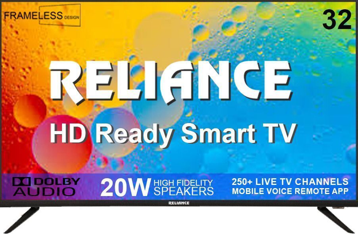 Image of Reliance 80 cm (32 inch) HD Ready LED Smart Android TV with Cloud Base TV