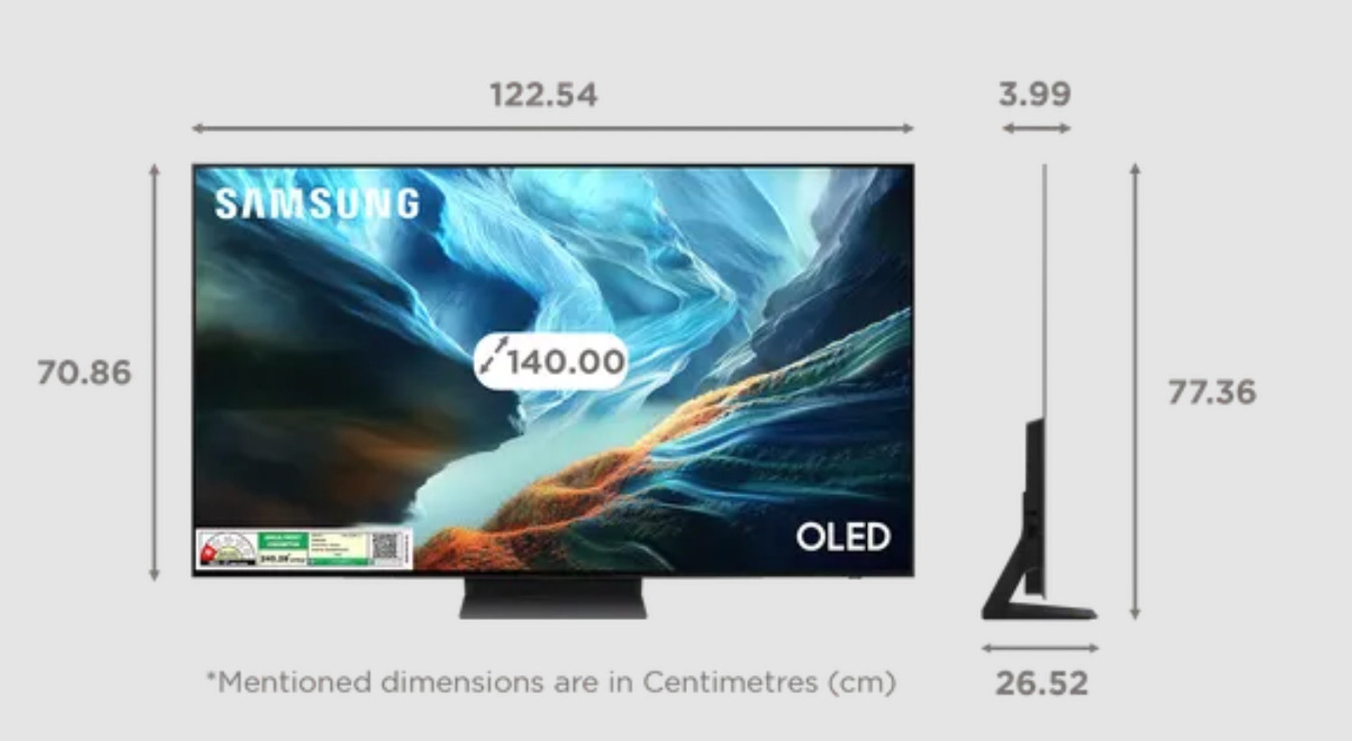 Image of Samsung S90H 138 cm (55 inch) OLED Ultra HD (4K) Smart Tizen TV with AI Football Mode Pro (2026 Model)