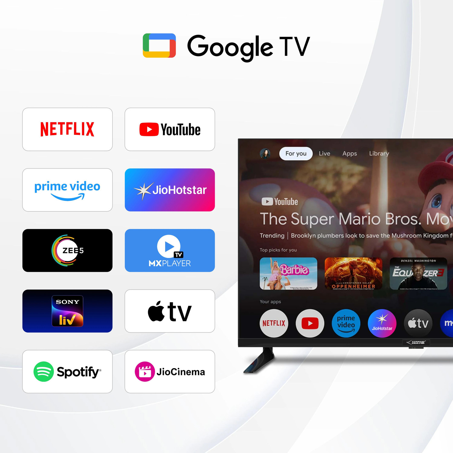 Image of BESTON 80 cm (32 inch) QLED HD Ready Smart Google TV