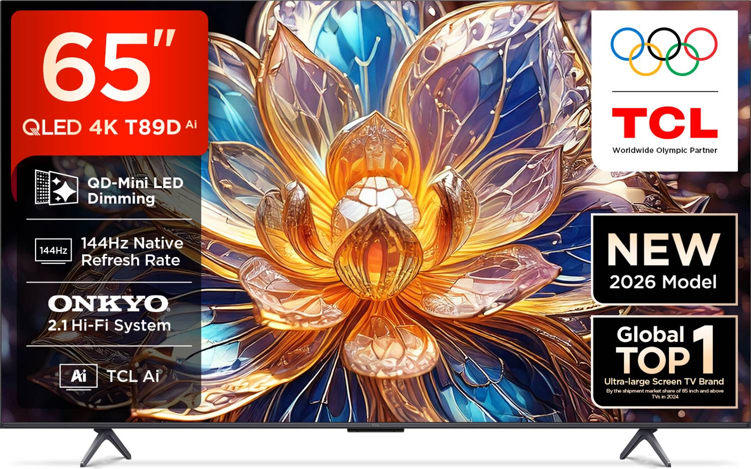 T89D 163.83 cm (65 inch) QLED Ultra HD (4K) Smart Google TV 2026