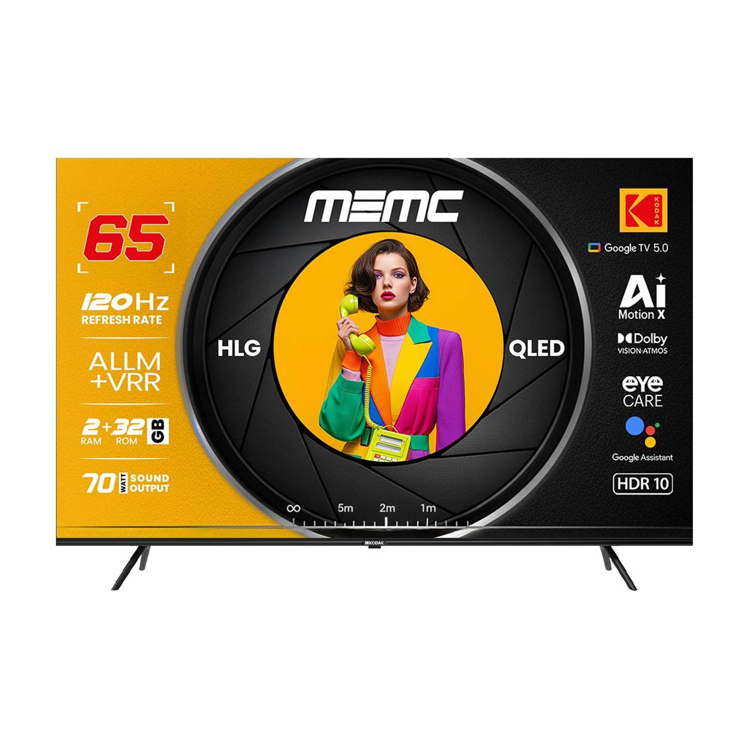 KODAK MotionX 65 inch 4K QLED Smart TV - Image 1