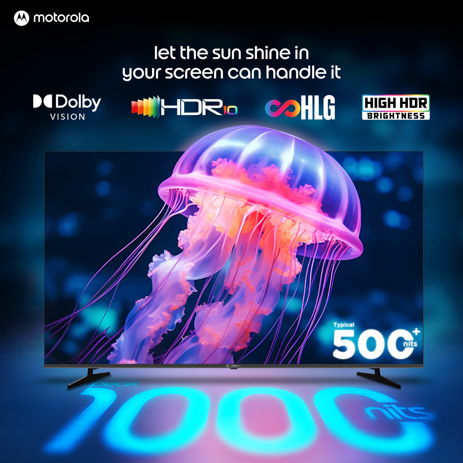 Image of MOTOROLA 218 cm (85 inch) Ultra HD (4K) Mini LED Smart Google TV 2026 Edition with QD Mini LED, 220 Local Dimming Zones / LEDs, 2.2 Channel Audio System AIPQ, Mediatek Processor, 120Hz refresh rate, Dolby Vision-Atmos, HDR10.