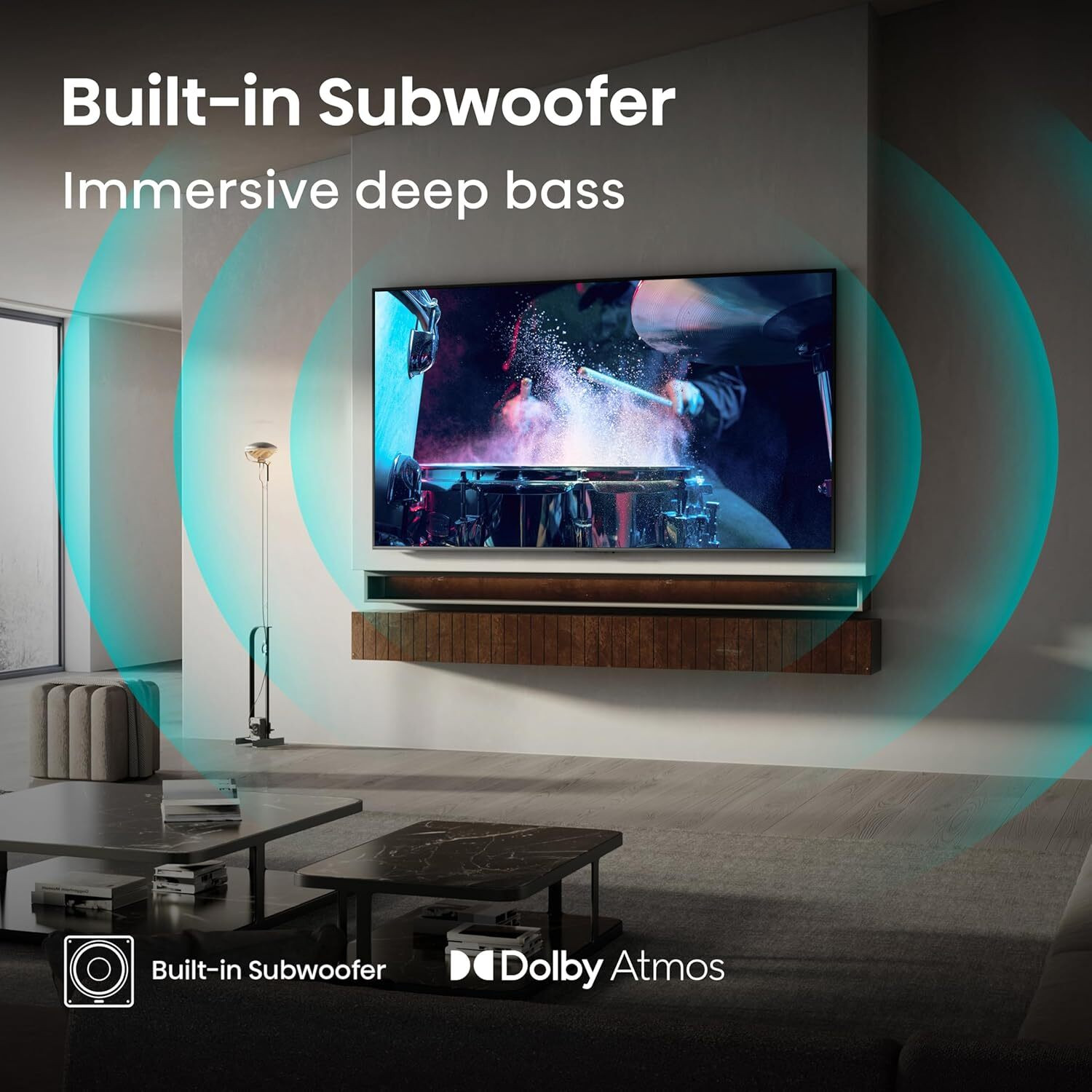Image of Hisense 65U7SE 164 cm (65 inch) Ultra HD (4K) Mini LED Smart VIDAA TV with 2.1CH Audio System Tuned by DEVALET, Native 144 Refresh Rate, Dolby Vision Atmos