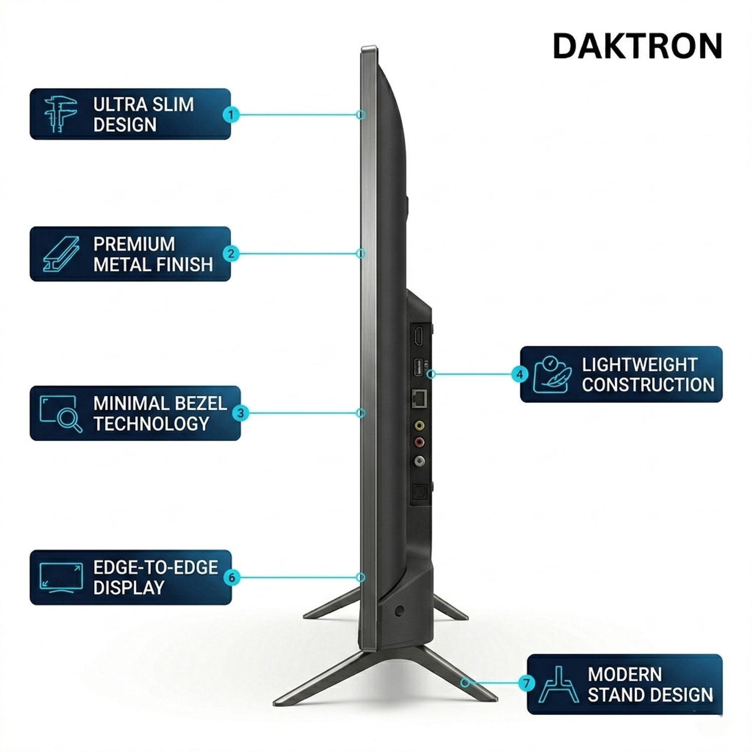 Image of DAKTRON 43 INCH Smart TV 108 cm (43 inch) Full HD LED Smart WebOS TV 2025 Edition with TV Remote