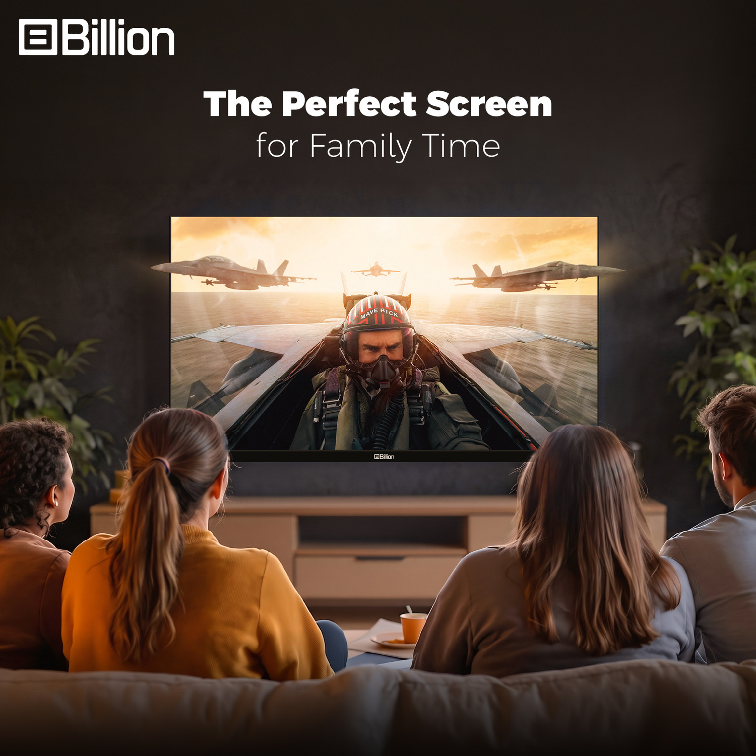 Image of Billion 80 cm (32 inch) HD Ready LED Smart Android TV with Thunder OS, Live TV, Netflix, 100+ Apps, 20W Speakers, 300 Nits Brightness, Bezel-less Design