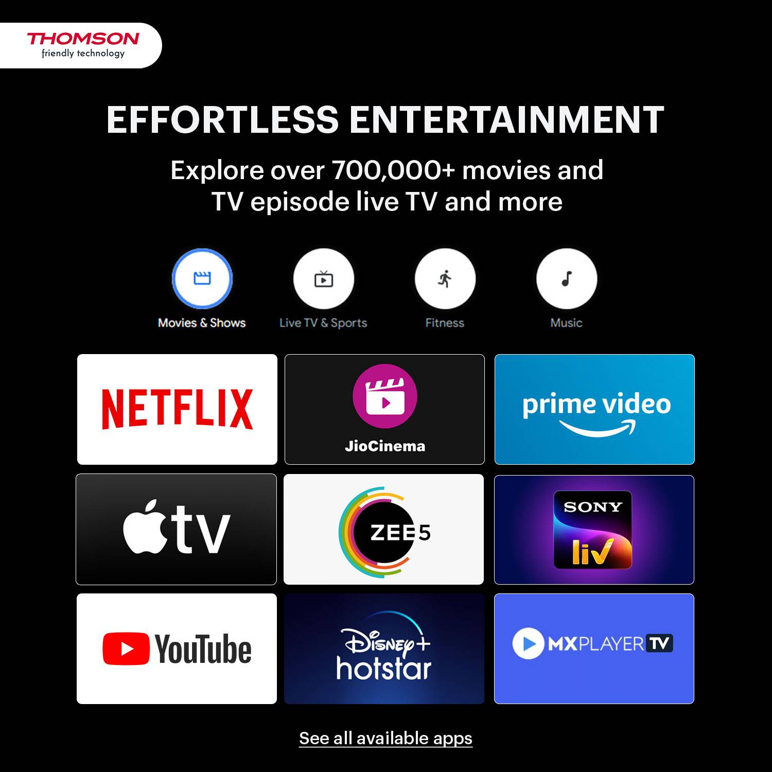 Thomson FA Series 42 inch Full HD Smart Android TV - Image 5