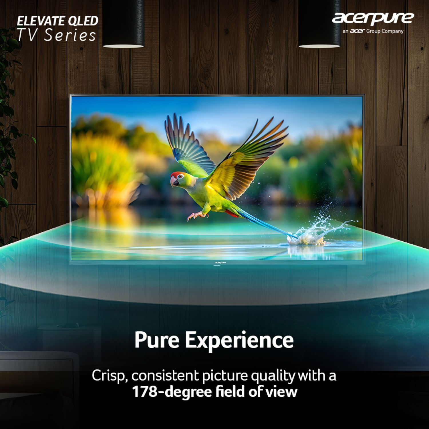 Image of acerpure by Acer Elevate Tv 139 cm (55 inch) QLED Ultra HD (4K) Smart Google TV with Bezel-Less | Google OS | VRR | ALLM | Dolby ATMOS