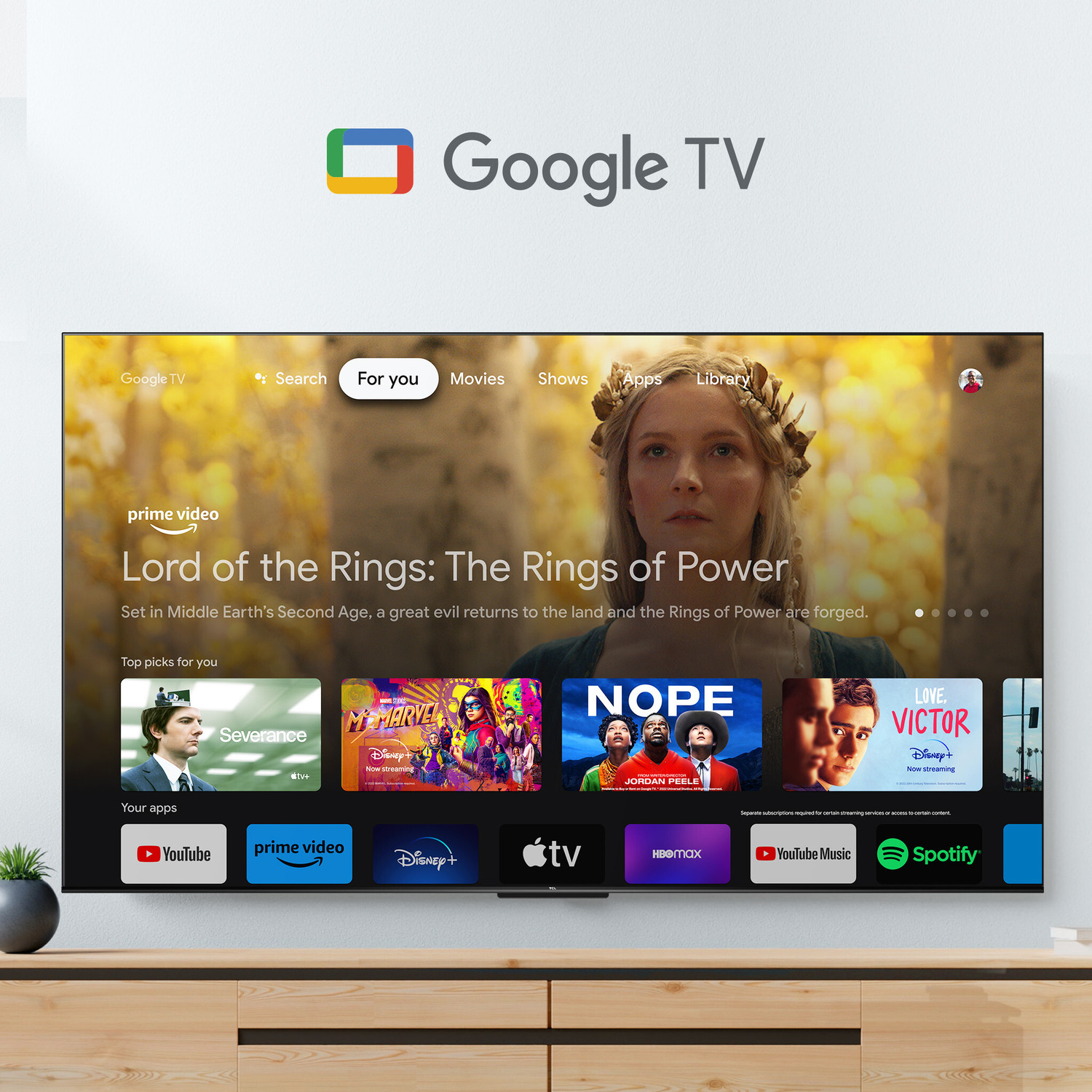Image of TCL 32S5500 79.97 cm (32 inch) Full HD LED Smart Google TV 2024 Edition with 1.5 GB RAM + 16 GB ROM