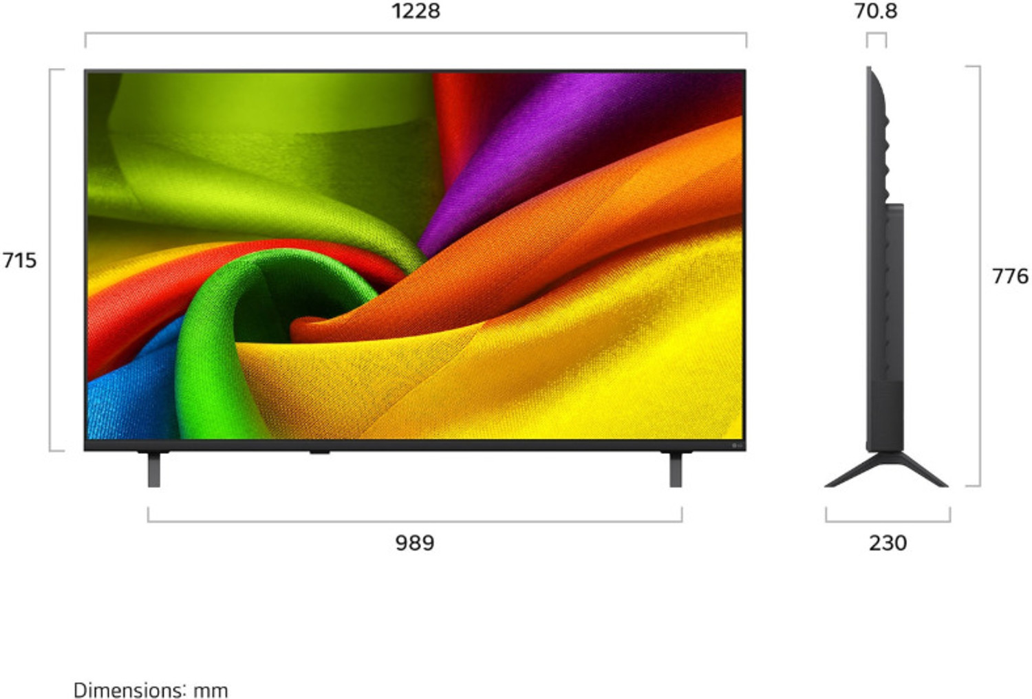 Image of LG 139 cm (55 inch) Ultra HD (4K) NanoCell Smart WebOS TV with NANO 4K AI UHD TV with α7 AI Processor 4K Gen9, with HDR10 Pro 2026
