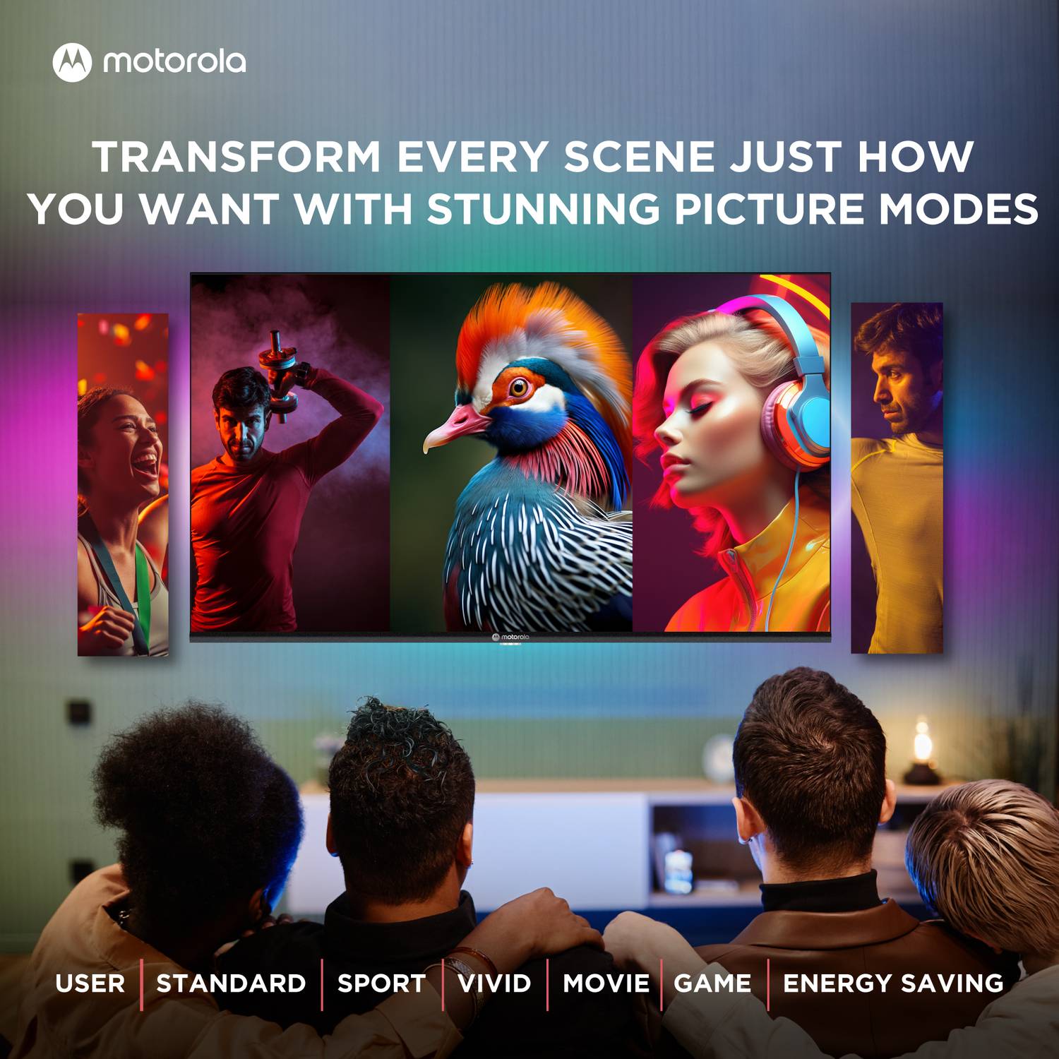 Motorola 43 inch QLED Full HD Smart Google TV - Image 5