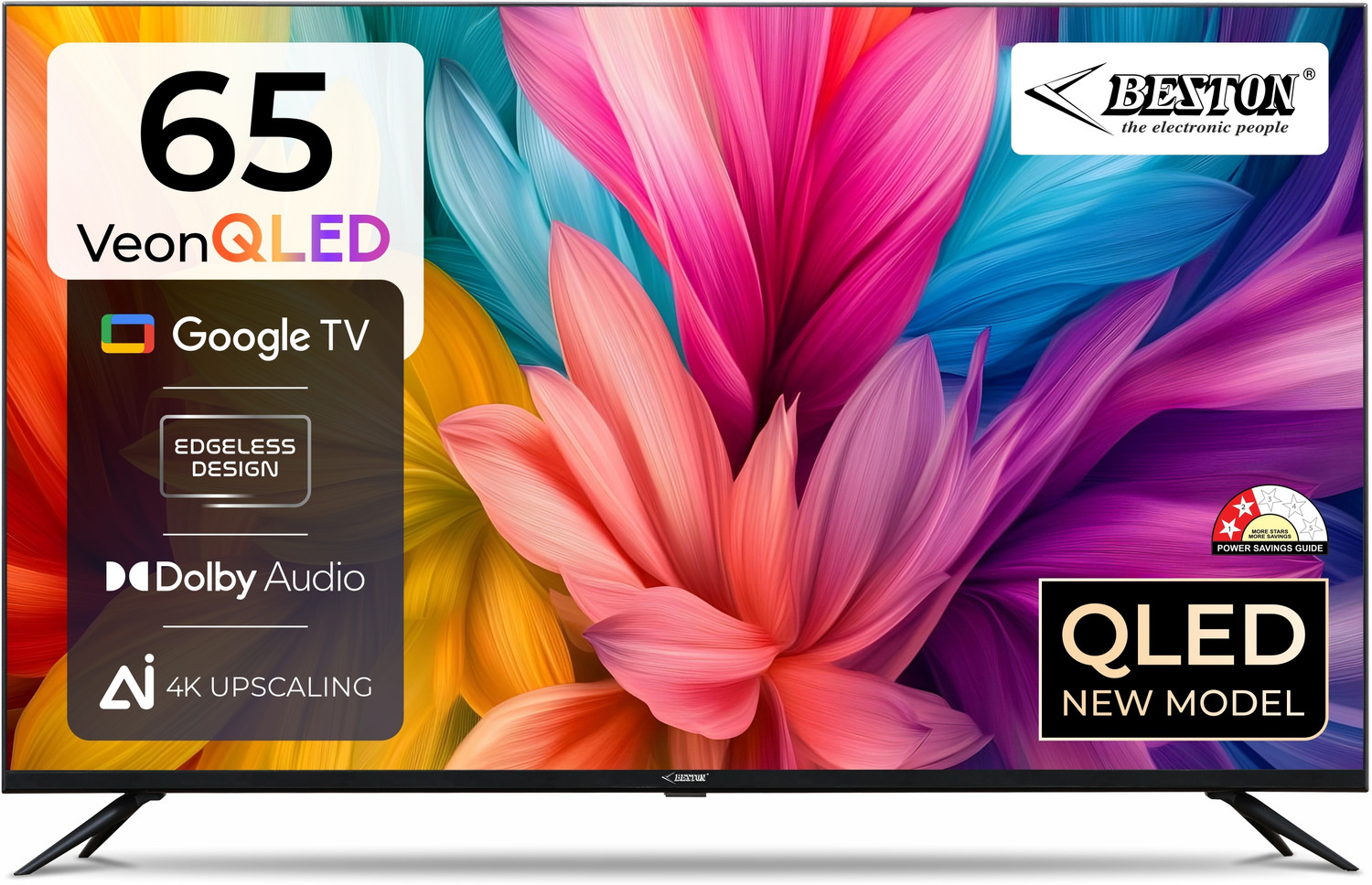 Image of BESTON 165.1 cm (65 inch) QLED Ultra HD (4K) Smart Google TV
