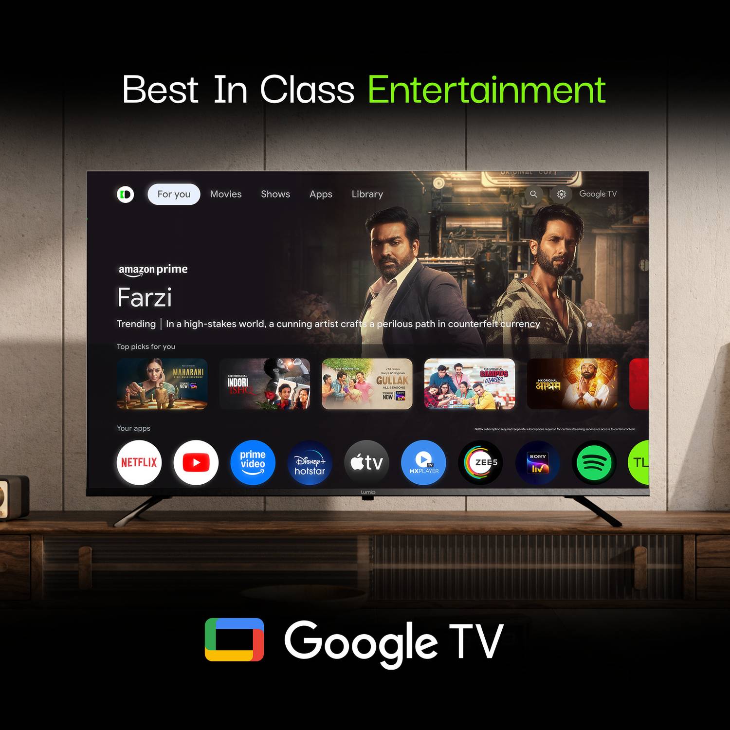 Lumio Vision 7 43 inch 4K QLED Smart TV 2026 - Image 5